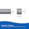 Kenney Mfg Twist & Fit No Tools Spring Tension Shower Curtain Rod, 42-72in, Silver KN609L/13V1 - alternate 4